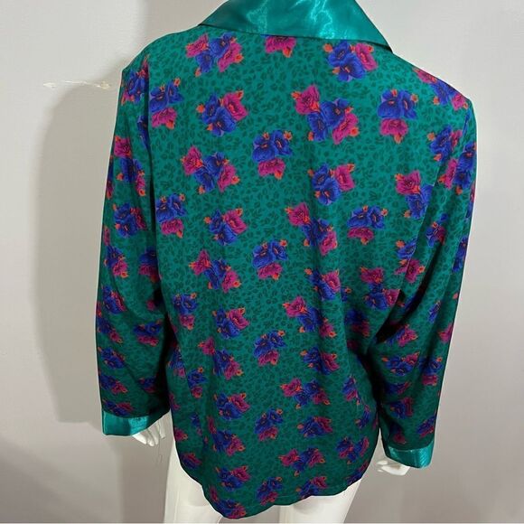 Vintage Gold Label Victoria's Secret Smoking Jacket/Pajama Top - S‎ - Picture 8 of 12